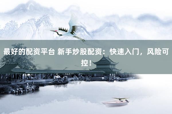 最好的配资平台 新手炒股配资：快速入门，风险可控！