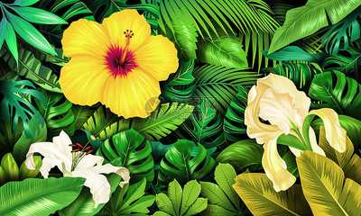 植物花卉背景图片素材_免费下载_psd图片格式_VRF高清图片400121232